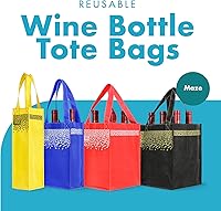 Vista 2 de Simply Green Solutions - Bolsas de vino reutilizables para 1-6 botellas, juego de 4, laberinto