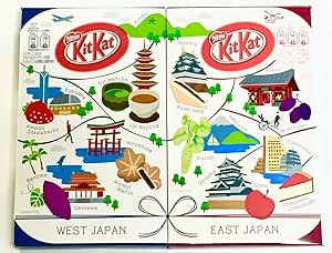 Japanese Candy Ninja Japanese Kit Kat [East Japan Edition Assort 12pcs] &amp; [West Japan Edition Assort 12pcs] Pair Set 24pcs
