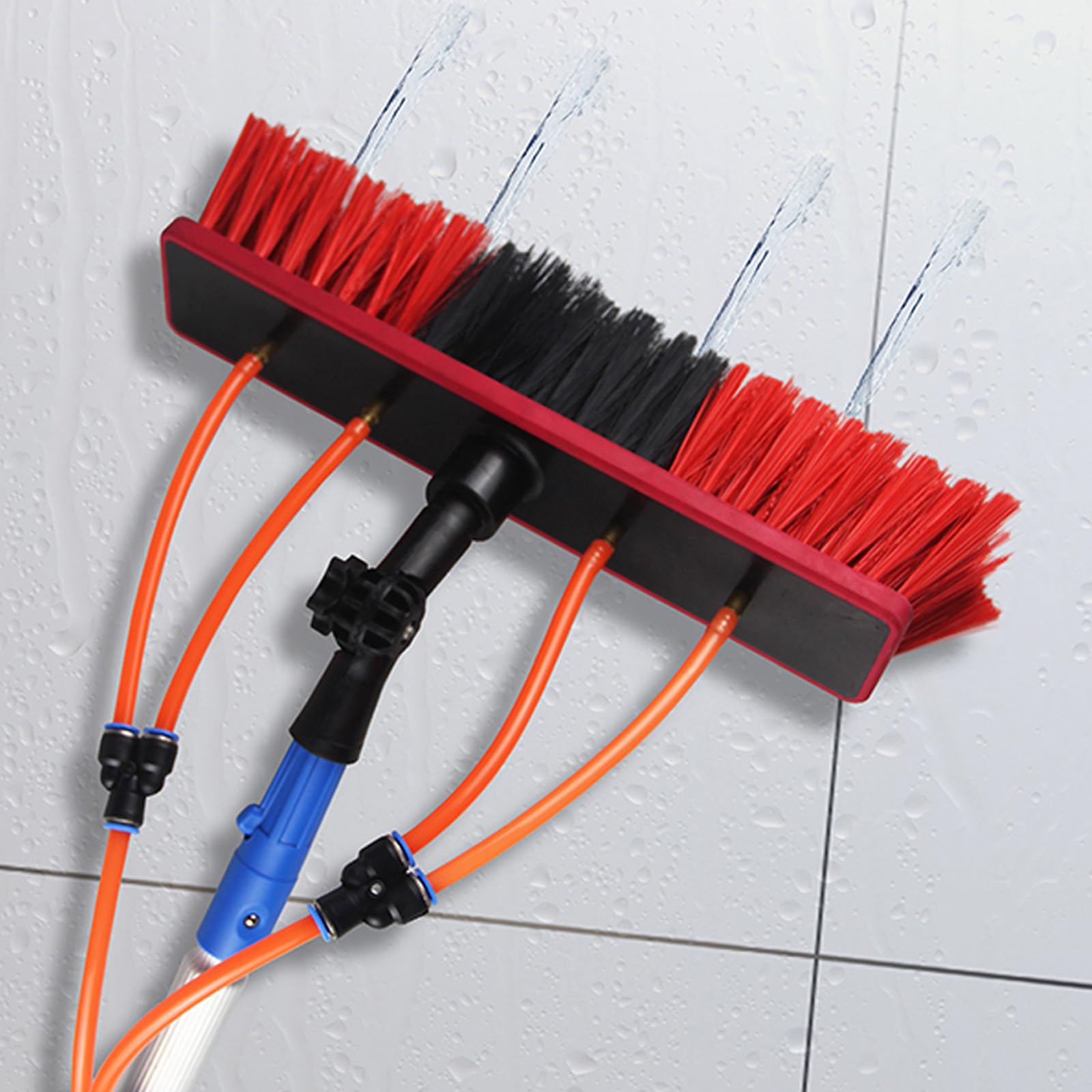 WXPGFEQ Water Fed Telescopic Brush Photovoltaic Panel Cleaning Tool 30Cm Brush Head for cleaning photovoltaic and solar panels and other cleaning activities
