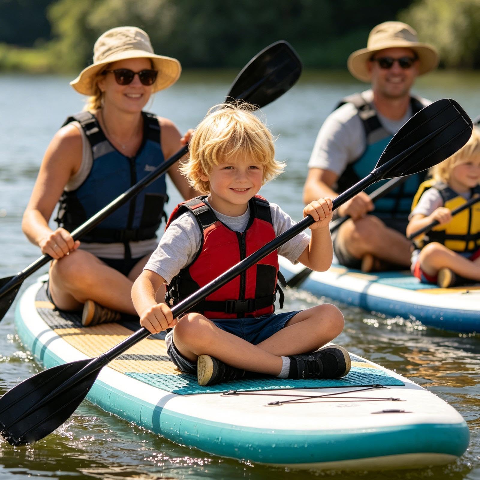Kajak-Paddel Aus Carbonfaser,2-Teiliges 3 Cm Leichtgewichts-Doppelpaddel | Jugend Kajak Paddel | Für Angeln, Fischen, Rudern, Touren, Schwimmen, See, Fluss, Meer, Rafting, Expedition, Camping