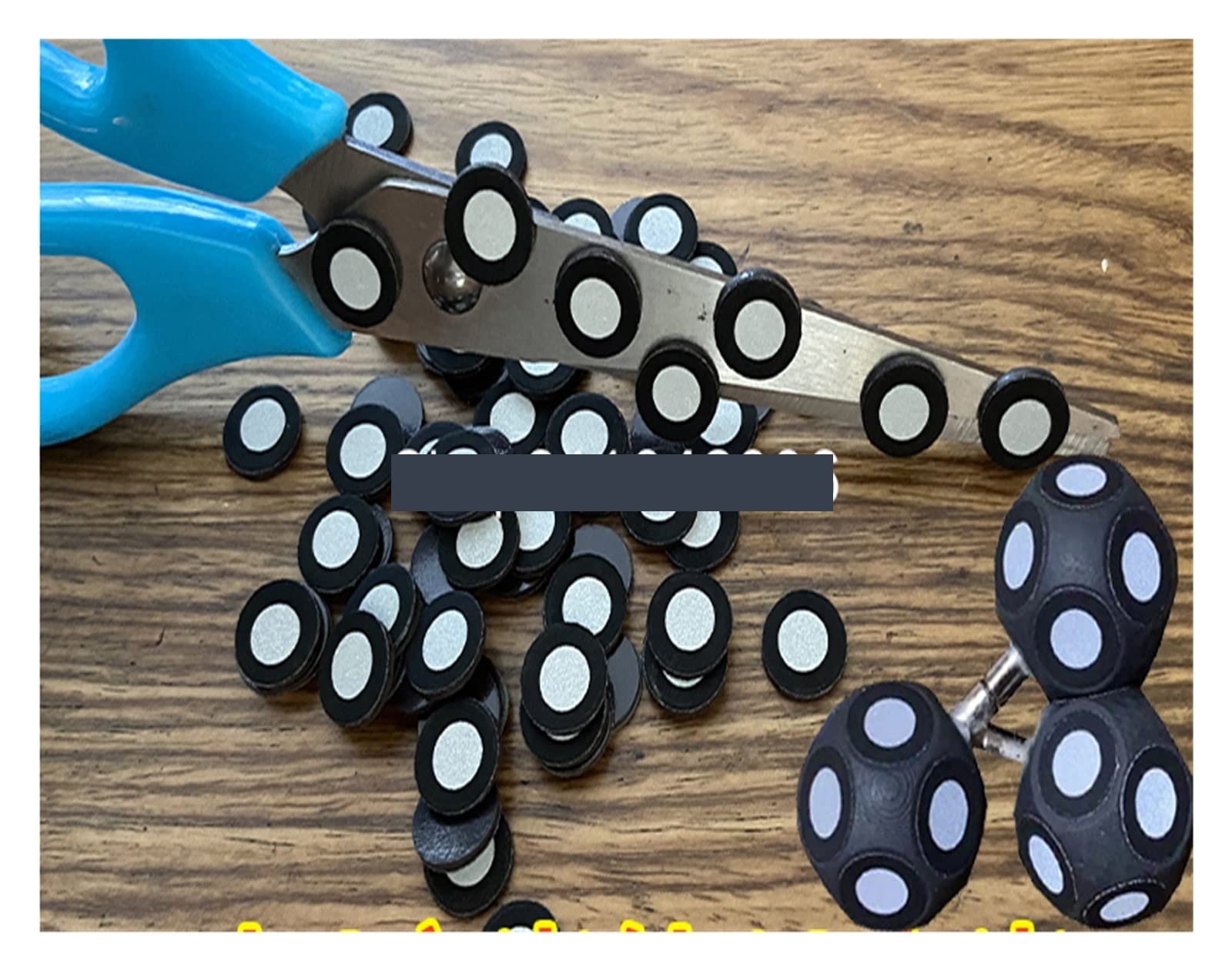 Markery do skanowania 3D, Ręczny skaner 3D Wewnętrzna kula magnetyczna o średnicy 6 mm Odblaskowe logo/znacznik 1000 punktów(1000pcs flat)