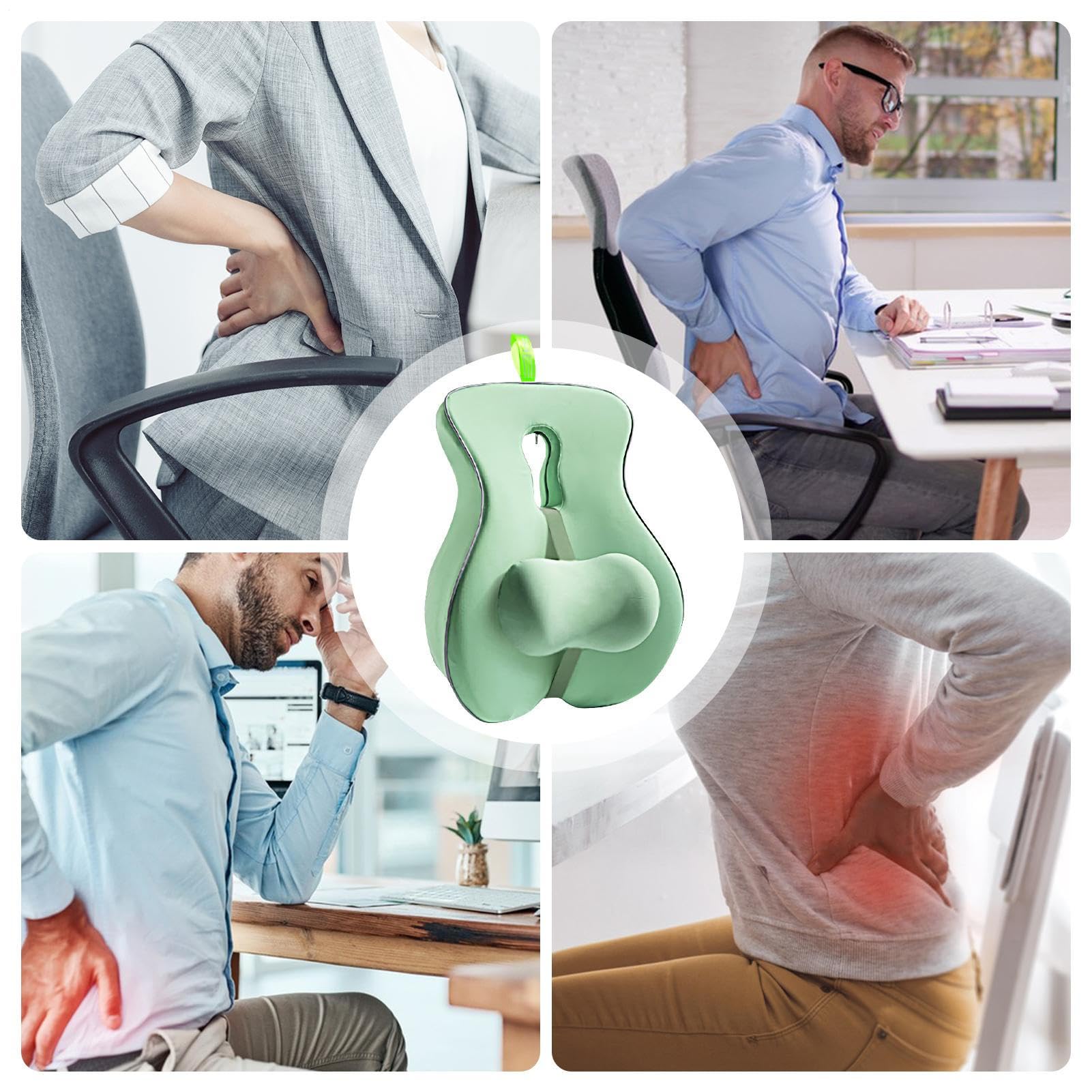 Cuscino Supporto Lombare Inferiore Schienale E Seduta Ergonomici In Memory | Cuscino Di Supporto Lombare Per Sedia Auto, Casa, , Divano, Guida, Seduti, Lettura, Riposo, Lavoro, Adulti, Anzian