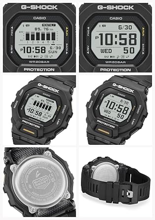 Casio G-Shock G-SQUAD GBD-200 Series Wristwatch, Black