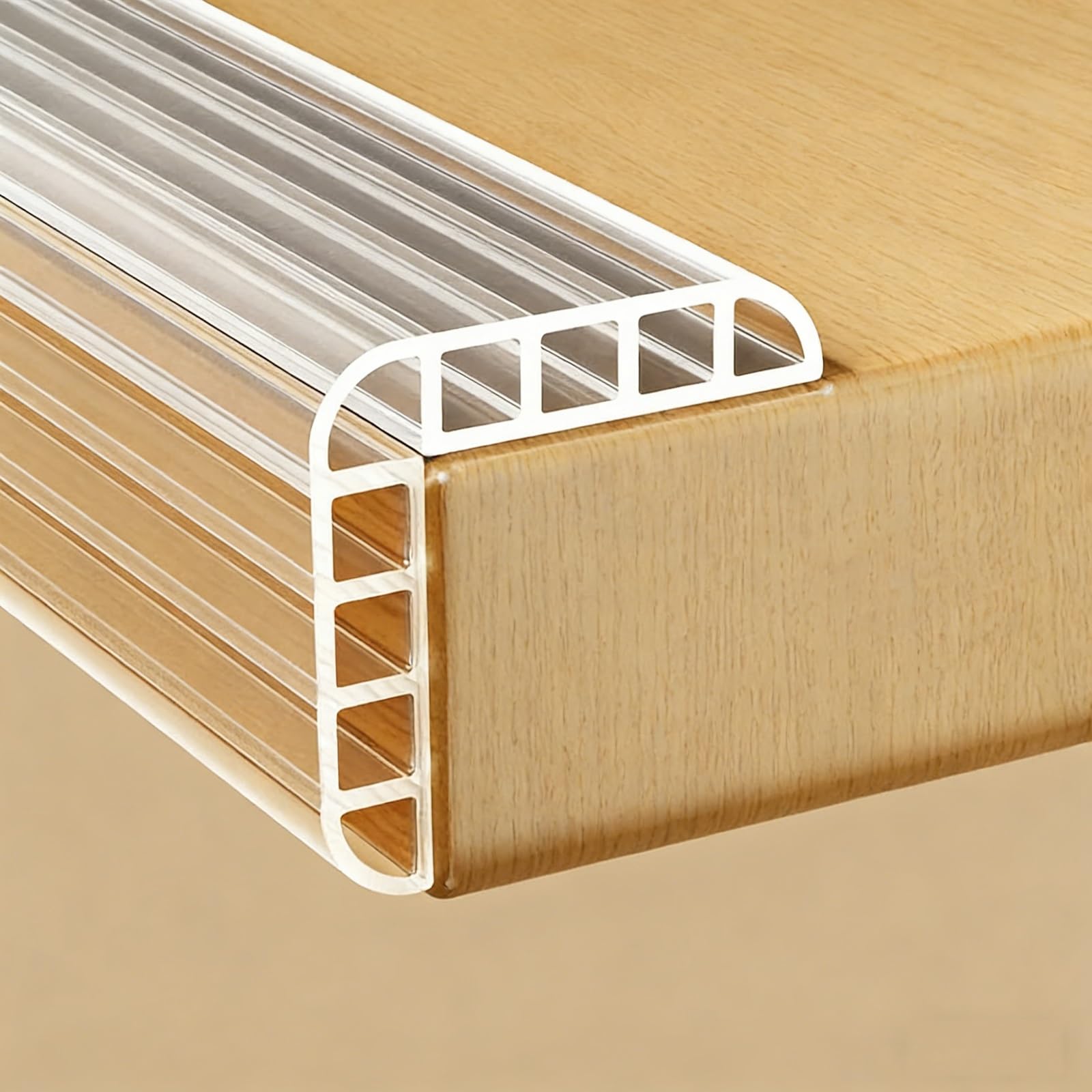 Protection d'angle – Protection de meubles autocollante transparente pour tables, comptoirs, armoires et plus – Protection invisible pour la sécurité de la maison