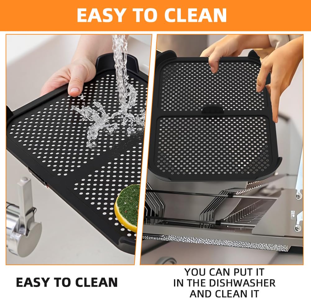 Grille Anti-Projection Pour Air Fryer Ninja 10.4L - Silicone Réutilisable | Accessoire Cuisson