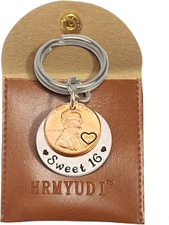 Sweet 16th Birthday Gifts, 2009 Lucky Penny Coin Key Chain for New Driver Gift, Sweet 16 Gifts for Daughter Granddaughter Niece