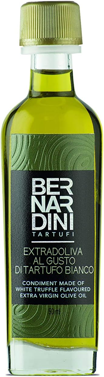 White Truffle Oil (Bottle 50ml) Italian Food Specialty with Italian Truffles - Bernardini Tartufi