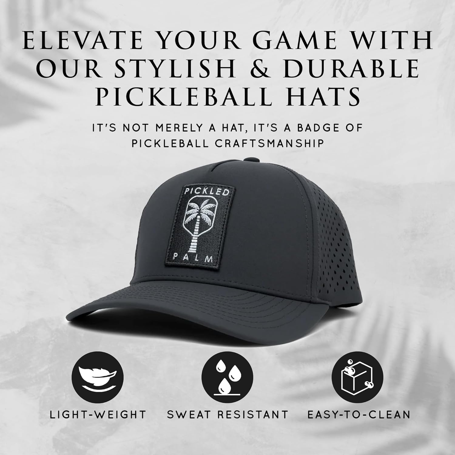 Performance Pickleball Hat-100% Waterproof, Sweat-Resistant & Lightweight-Performance Hats for Unisex - Image 4