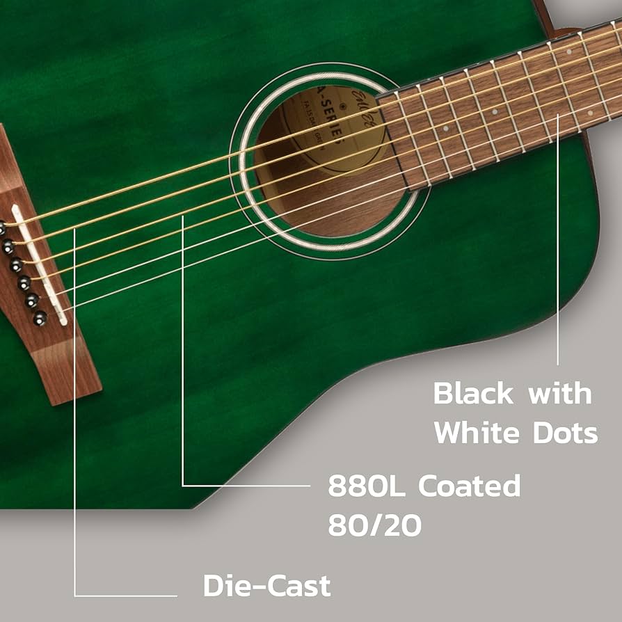 Fender FA-SERIES 345 エレアコ Fender FA-15 3/4-Scale Kids Steel String Acoustic Guitar