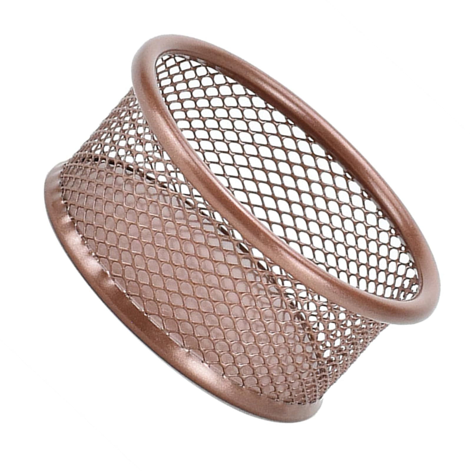 Tsophreniq Metal Paperclip Storage Box Paper Clip Organiser Ventilated Metal Container for Paper Clip Hairpins Push Pin Thumbtacks Round Desk Organiser