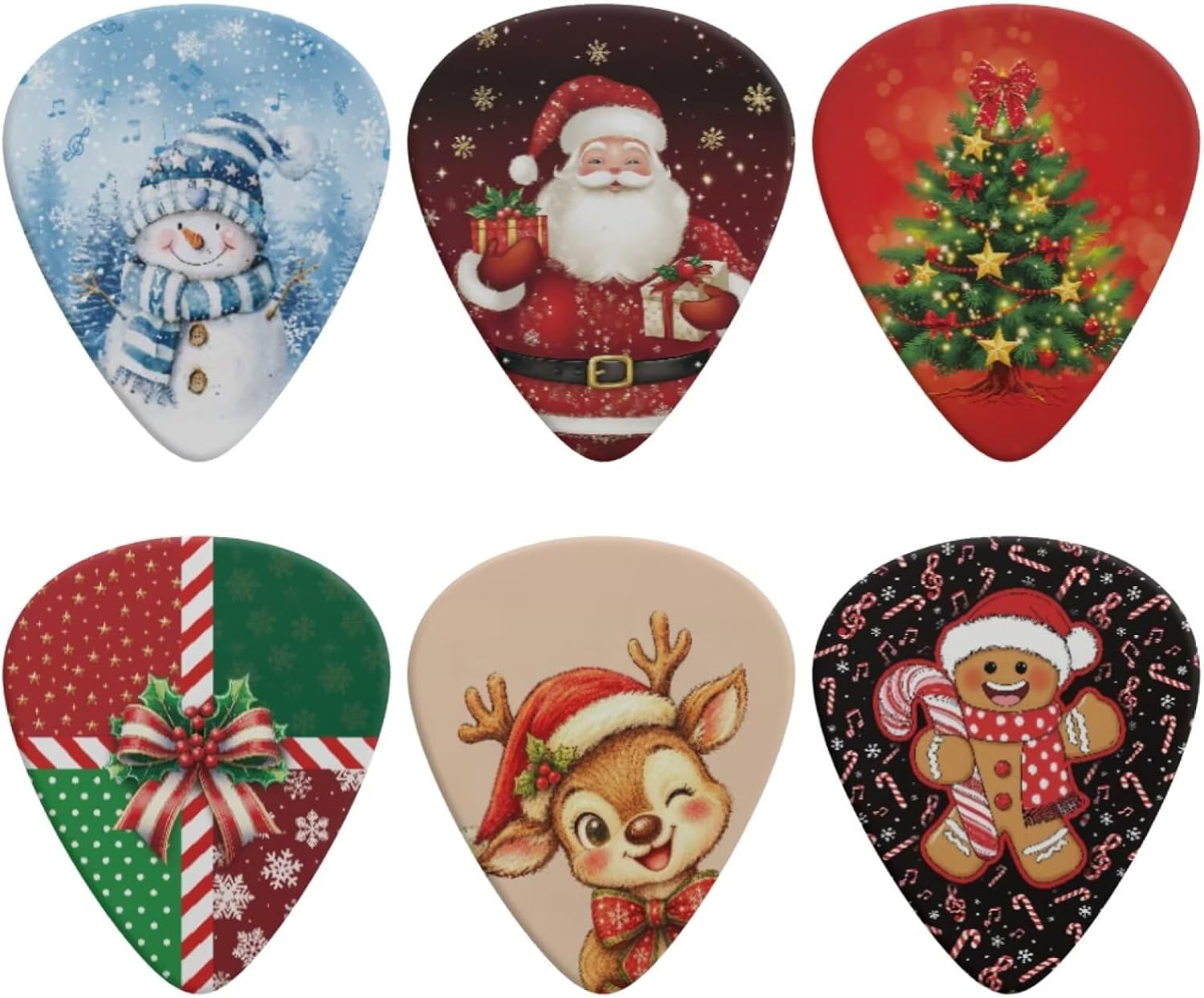 KEIAHUAN Hunting Wildlife Guitar Picks Medium 6 Pack Guitar Plectrums 0.96mm for Acoustic Guitar, Electric Guitar, Bass, Unique Gift for Guitar Players image 4