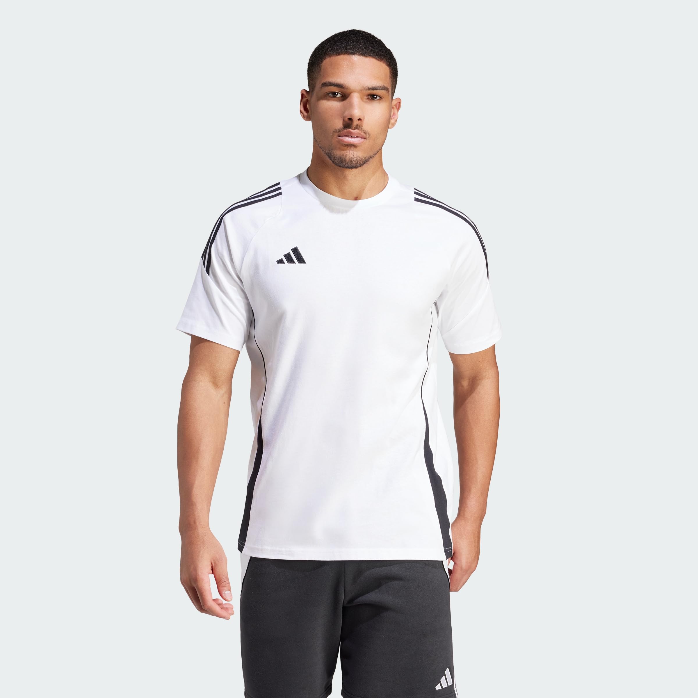 adidas Men's Tiro24 Sweat Shirt, White/Black, XL