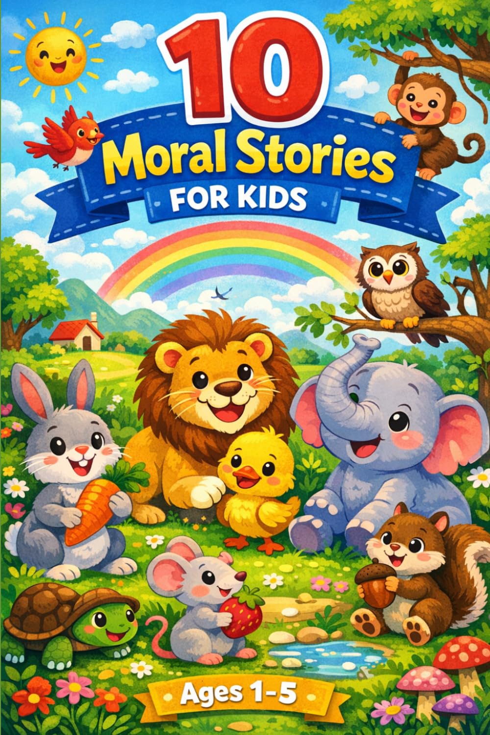 10 Moral Stories: Kids Moral Stories with coloring book
