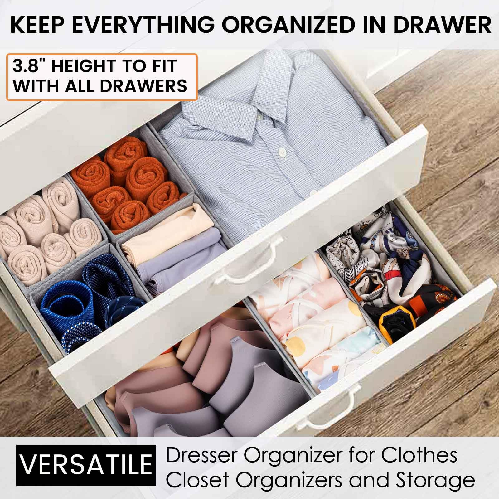 Confezione per la famiglia: organizer per cassetti e vestiti, confezione da 20 contenitori per vestiti dei bambini, organizer per biancheria intima, reggiseni, calzini, organizer in tessuto per