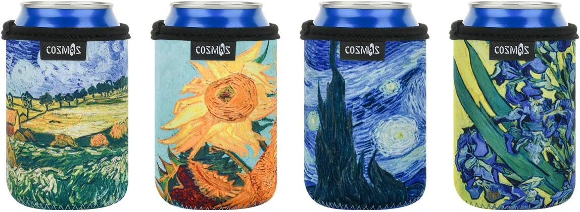 CM Soft Neoprene Standard Beverage Can Sleeves Insulators Regular Standard Can Covers for Standard 12 Fluid Ounce Drink & Beer Cans