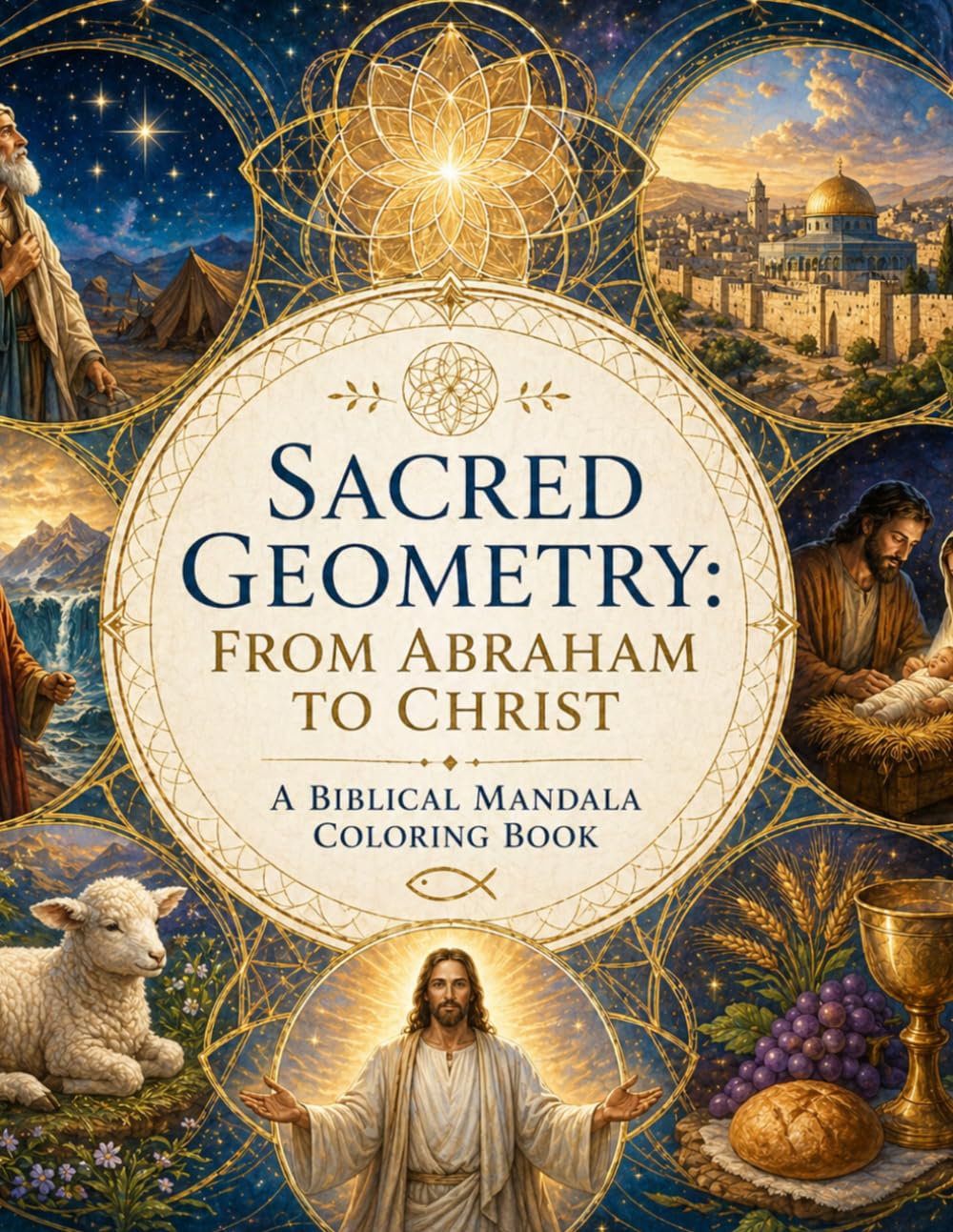 Sacred Geometry: From Abraham to Christ. A Biblical Mandala Coloring Book (Nature, Science & Meditation: Explore & Relax)