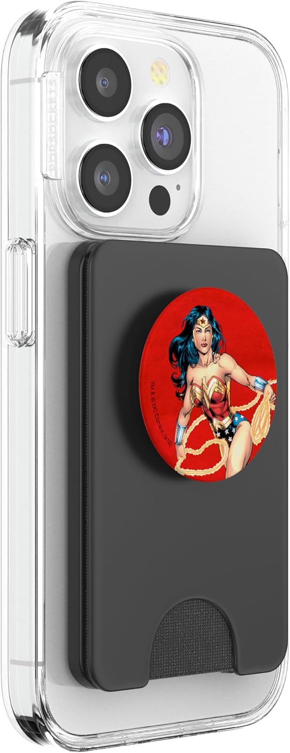 Wonder Woman Character PopSockets PopWallet for MagSafe