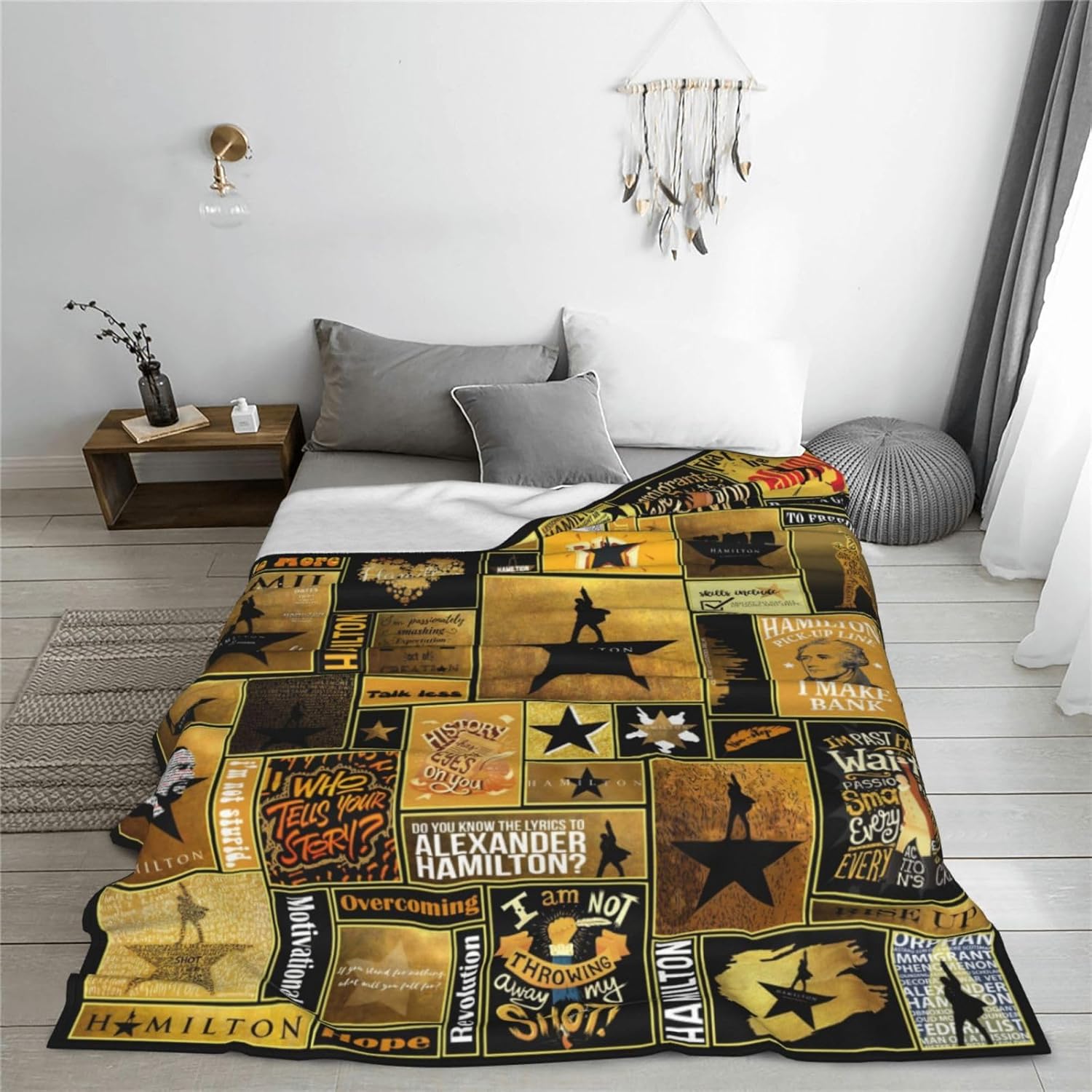 Musical Blanket Musical Throw Blanket Warm Ultra Soft Flannel Blanket Living Room Bedroom Sofa Decoration 60"X50"