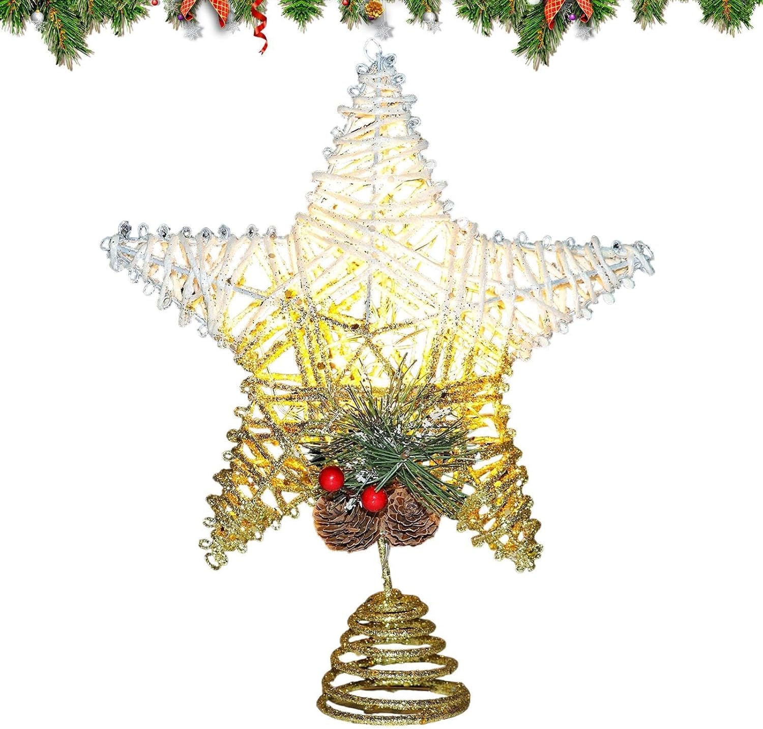 High Heel Christmas Tree Star Topper, Christmas Ornament Decorations, Christmas Tree Topper Decorations, Christmas Tree Lighted Ornament for Christmas Tree Decor High Heel