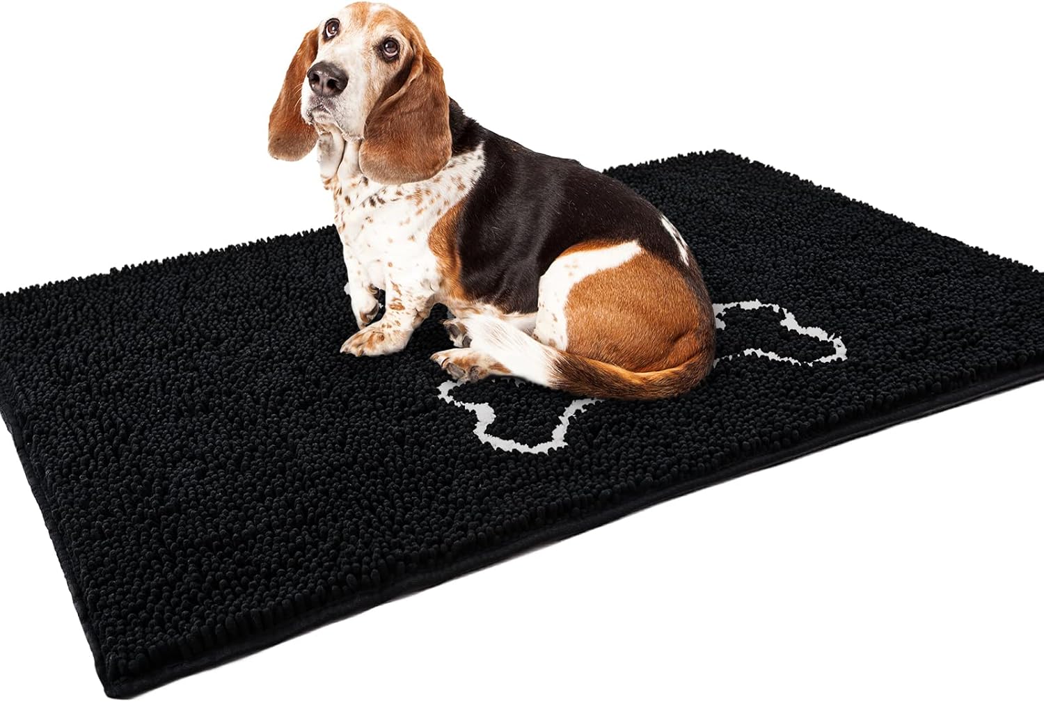 Enqinar Dog Door Mat, Chenille Doormats for Dog Paws and