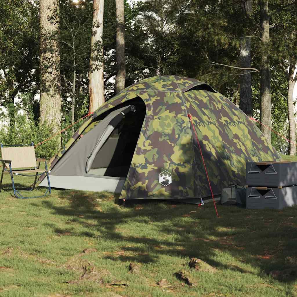 Genérico Tienda de campaña iglú para 4 Personas Impermeable Camuflaje,Deportes,Actividades al Aire Libre,Camping y Senderismo,Tiendas de campaña-4009620