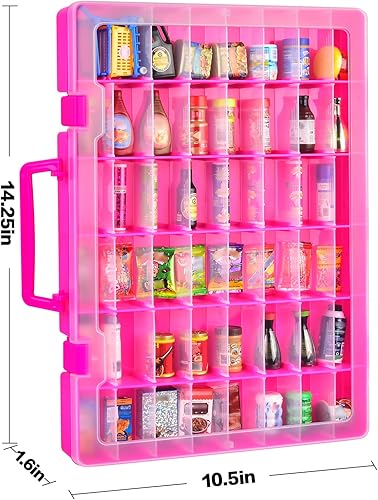 Vista 14 de FULLCASE Estuche coleccionista compatible con Mini Brands 5 Surprise Series 1, 2, 3, 4, Mystery Capsule, juguete coleccionable en miniatura real