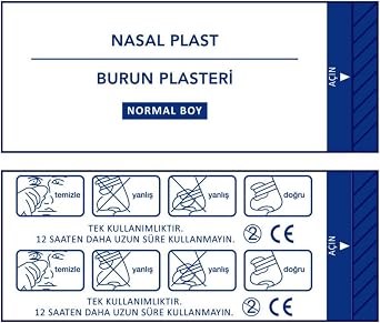 Stopever Nasal Plast, Nefes Açici Bant, Normal Boy 6 Paket (6 x 10 Adet)