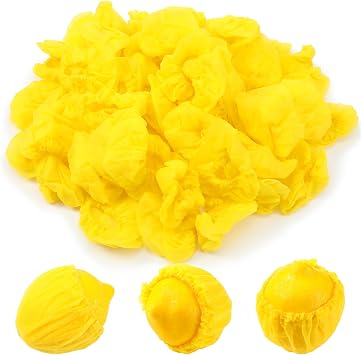 100 Pcs Lemon Bag, Lemon Squeezer Nets Covers for Seed Free Squeezing Halves or Wedges, Yellow