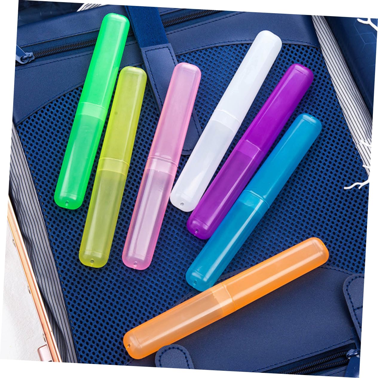 Alipis 4 Set Custodia Per Spazzolino Color Caramello Custodie Da Viaggio Per Spazzolini Da Denti Coperture Per Spazzolini Da Denti Portaspazzolini Porta Dentifricio Pp 21 Pezzi * 4