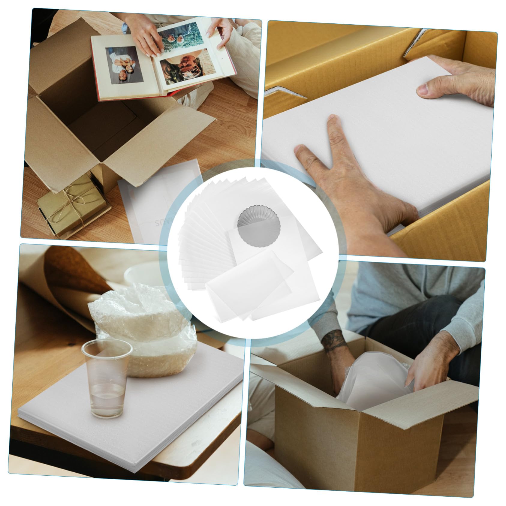 100 Stück PE Schaumstoffbeutel Polstersäcke Verpackungspolster Stoßdämpfend Vielseitig für Versand Umzug Schutzverpackung Semi transparent Robuste Polsterung