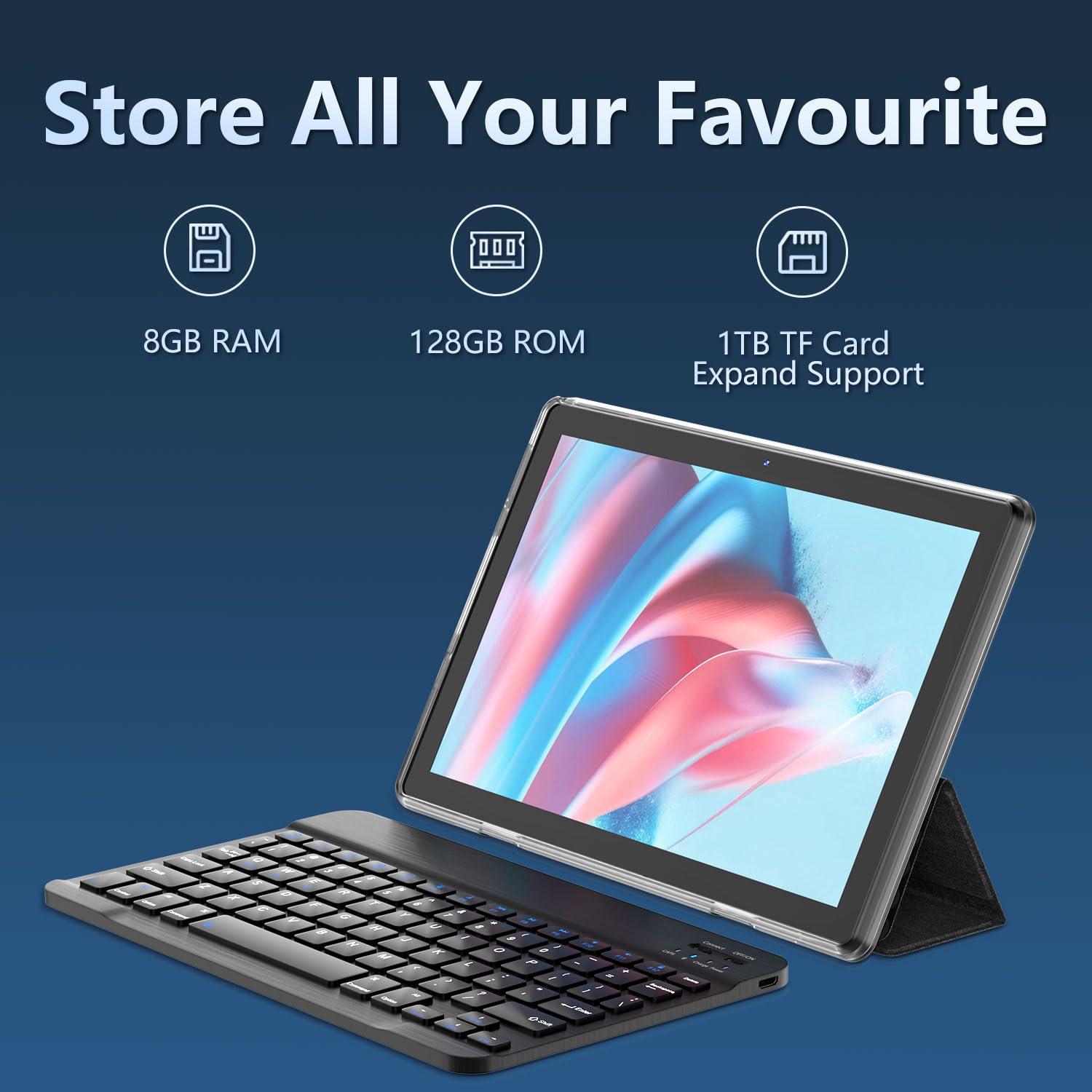 Amazon.com : ECOPAD 2023 Android Tablet with Keyboard, Android 13 