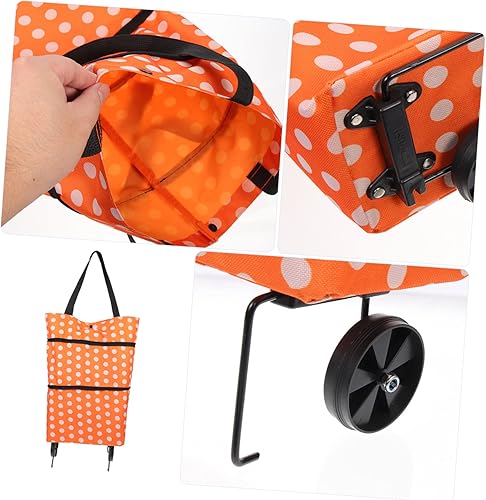 Miniatura 5 de TIDTALEO doblar el carrito de compras plegable carro plegable para arriba los carros con ruedas escalador plegable de la escalera de la carretilla