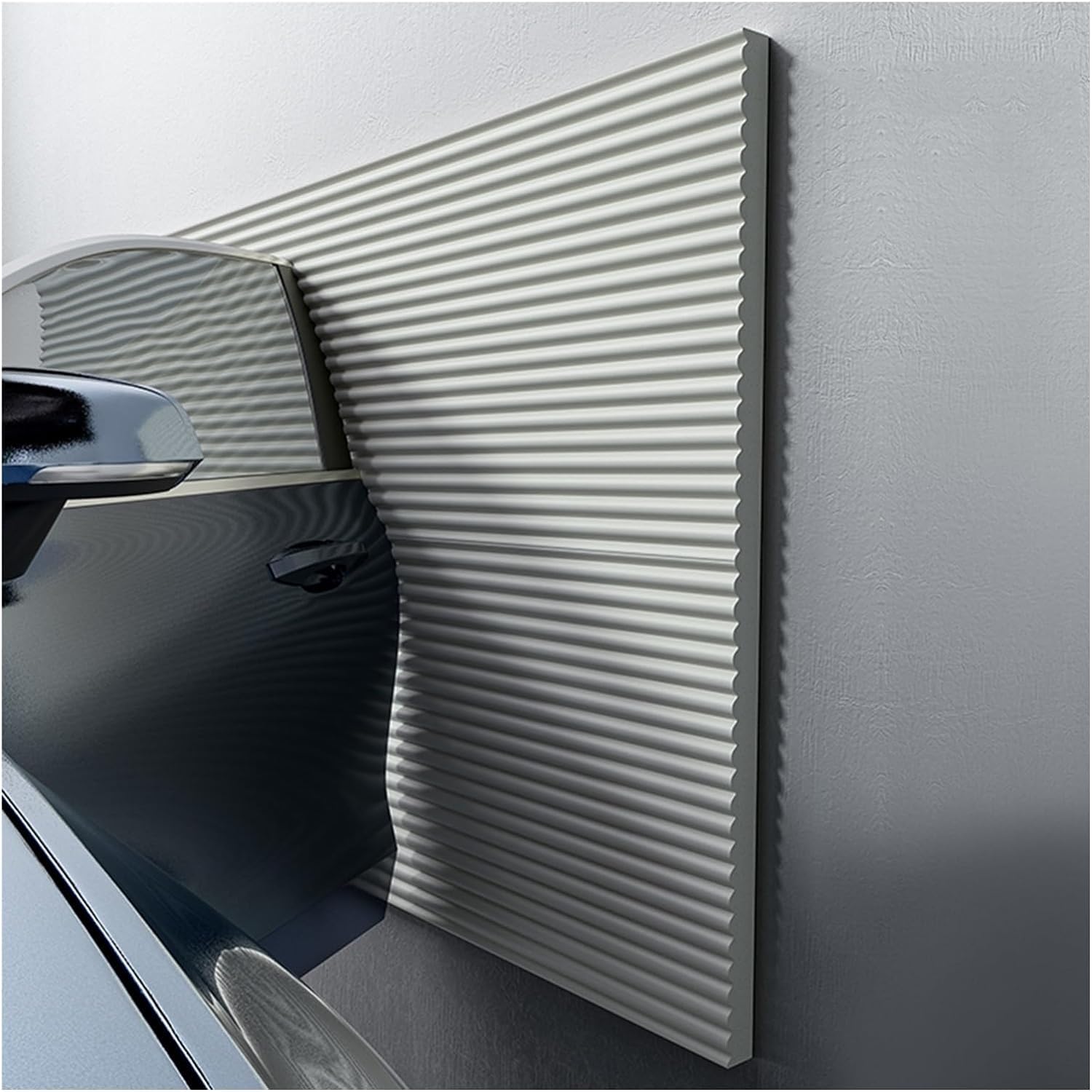 MaiBuL LNNW Car Parking Protector Garage Wall Protector, Proof Corners Edges Safety Bumper, Furniture Guards, Soft Extra-Wide Foam Padding for garages and warehouses(Grey,6.5ft/2m)