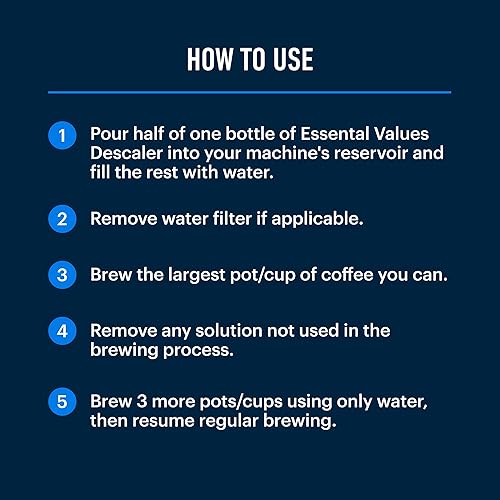 Miniatura 18 de Solución de descalcificación (12 usos) Limpiador descalcificador para máquina de café Compatible con Breville Keurig Nespresso Delonghi y más