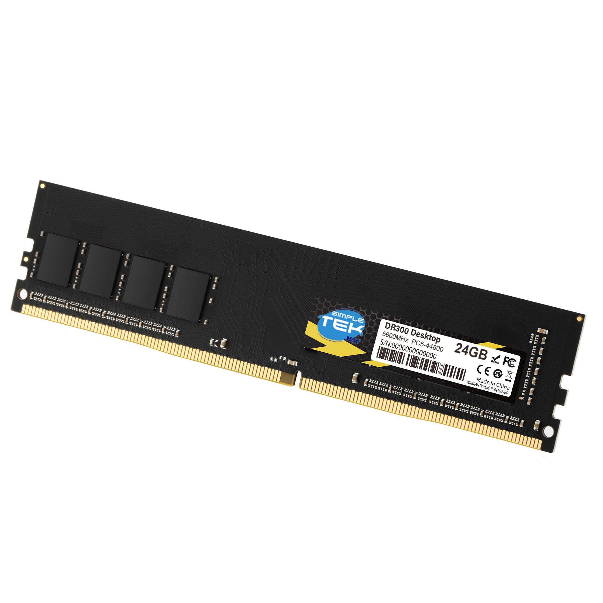 SIMPLETEK - Memoria RAM 24GB DDR5 5600 MHz - PC5-44800 - Modulo DIMM per Computer Desktop PC