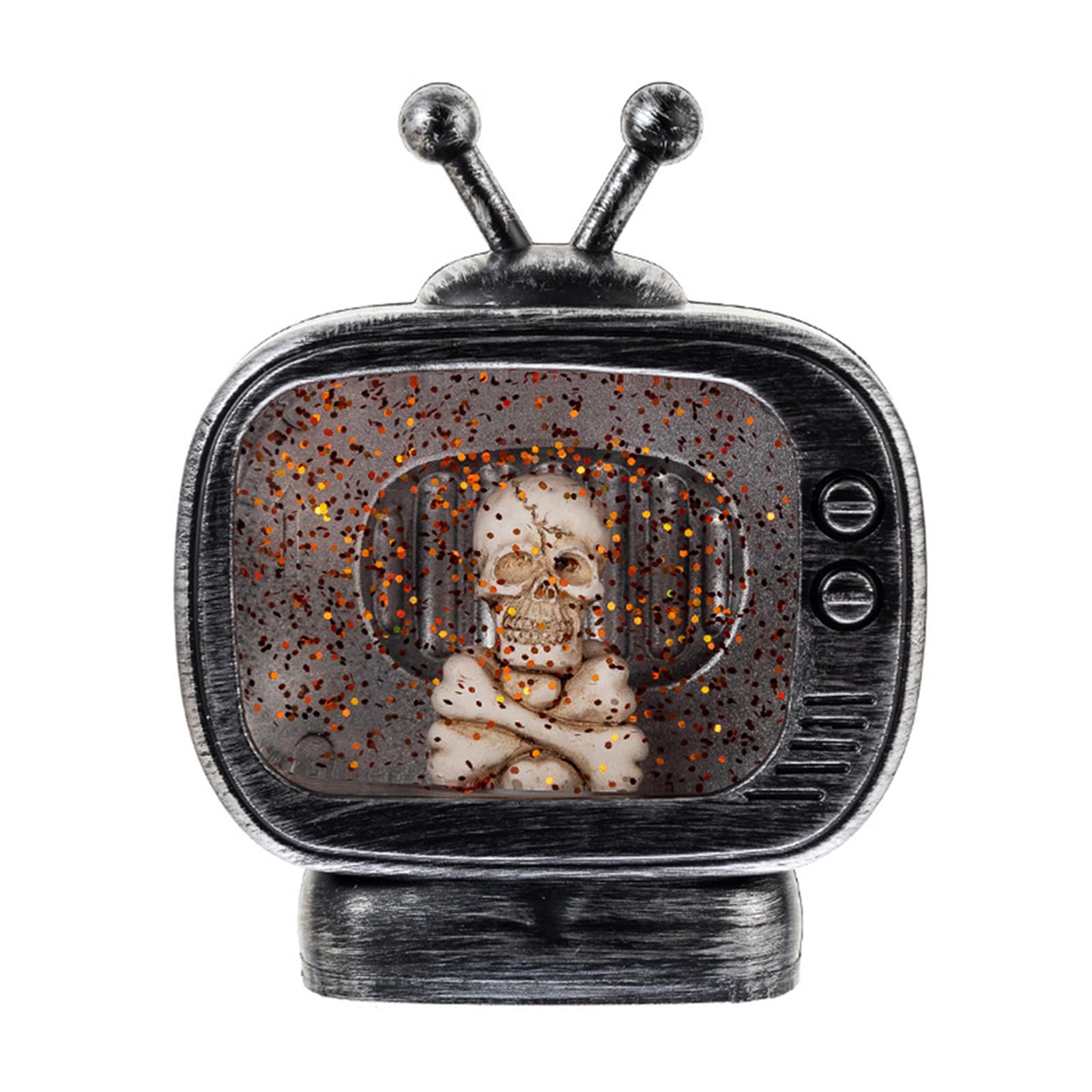 Buxuaaaa Halloween Ornaments Aesthetic Light for Halloween Party Tabletop SpookyTelevision Decorations Figurines Decors