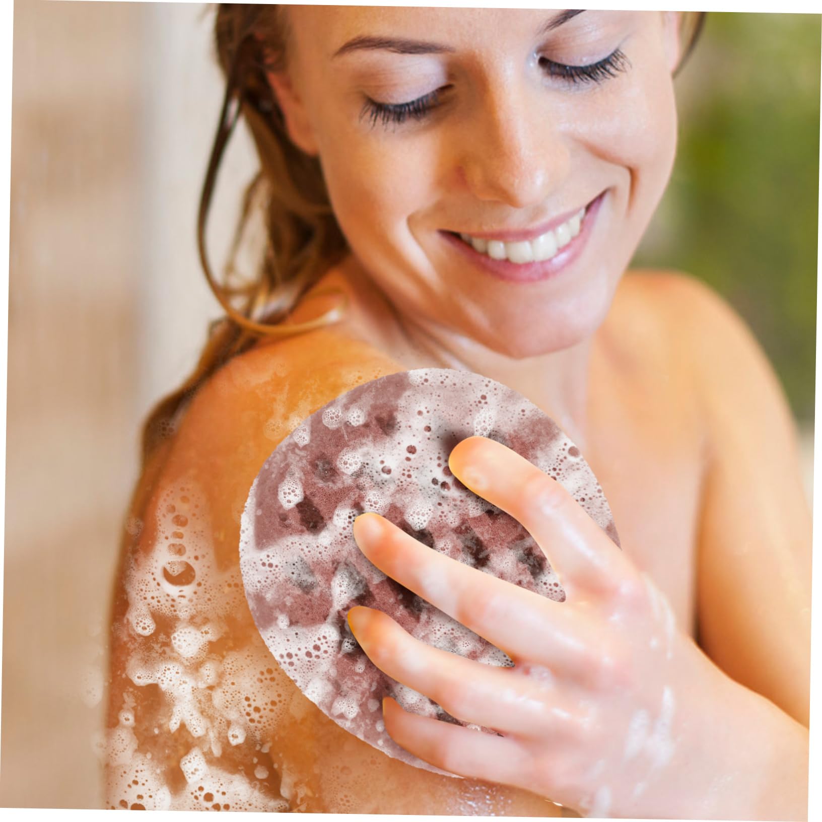 DOITOOL 4pezzi Spugna Esfoliante Per Doccia Scrubber Per Schiena Morbido Palla Da Bagno Adorabile Perfetta Per Natale e Shower Pulizia Della Delicata e Ricca