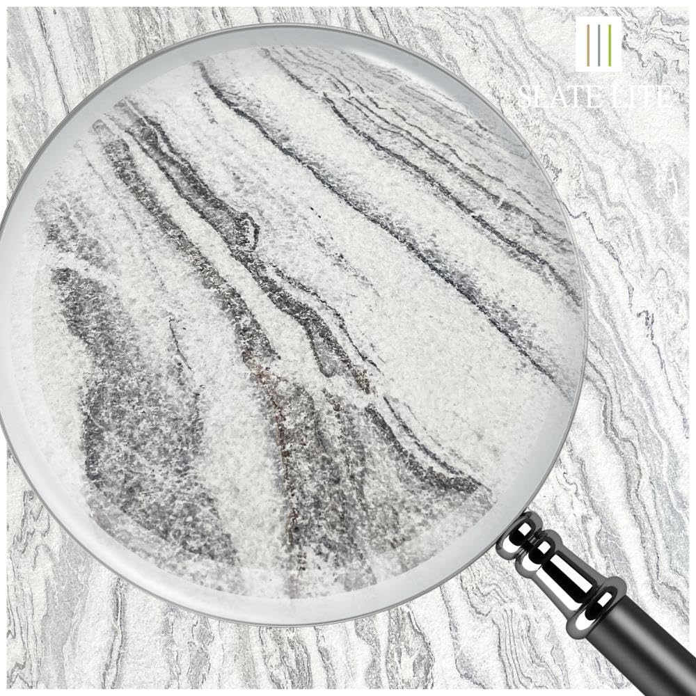 Slate-Lite Arctic White panel akustyczny 240 x 60 cm, okładzina ścienna, panel akustyczny, panel ścienny na filcu, powierzchnia z echkamienia, izolacja akustyczna, izolacja akustyczna