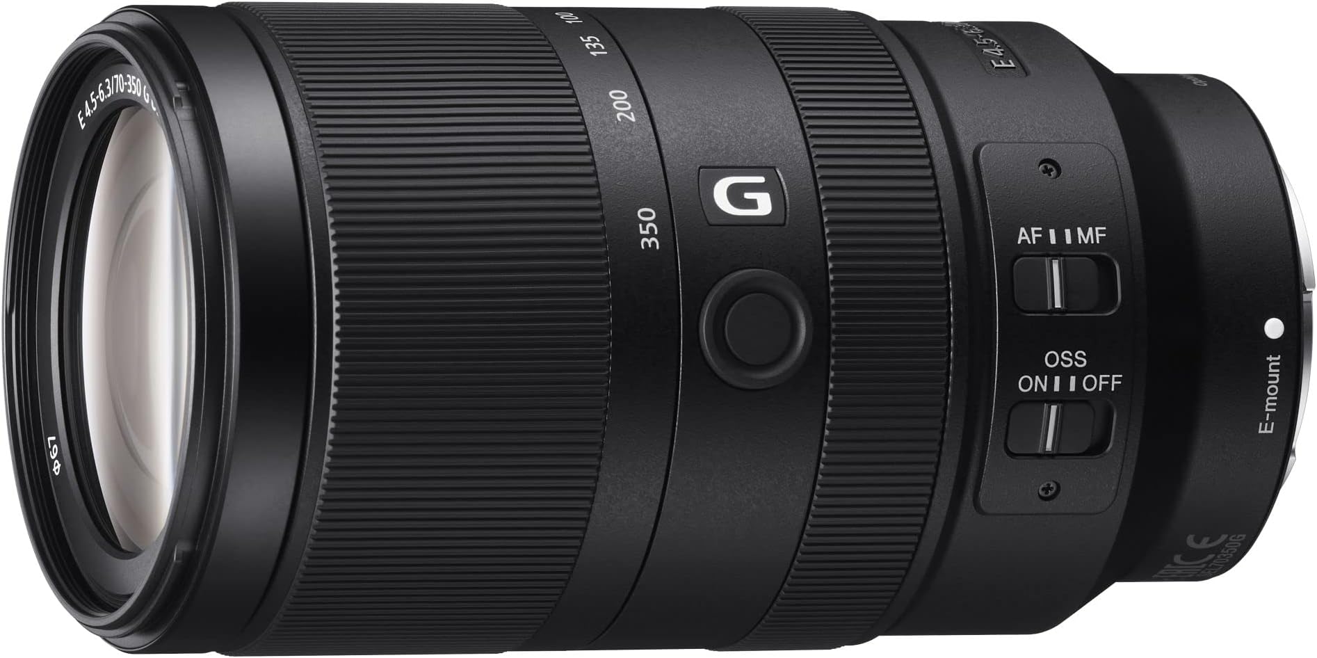 SEL70350G APS-C E-Mount 70-350mm F4.5-6.3 G OSS Zoom Lens, Black