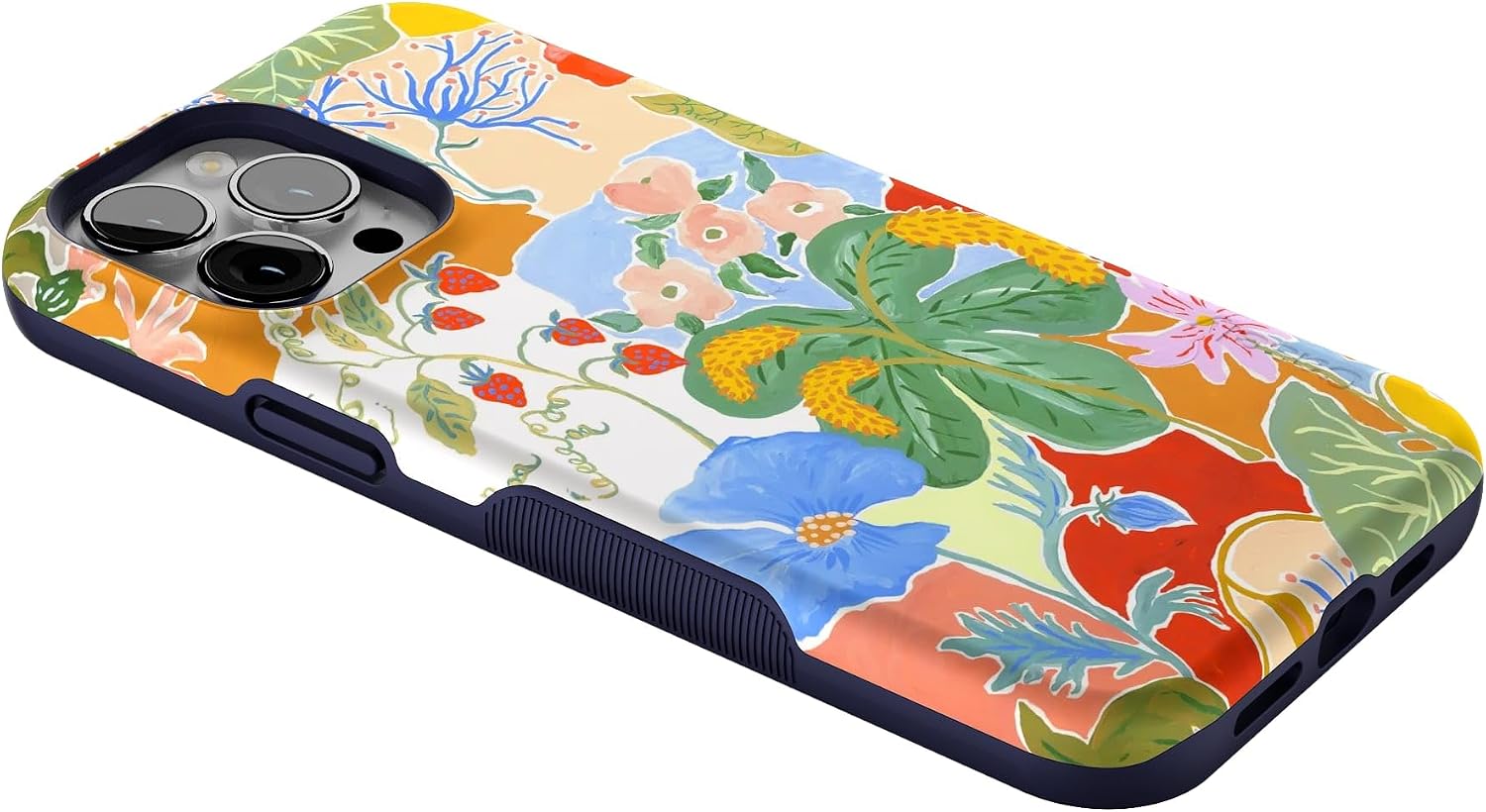 Casely iPhone 13 Pro Max Case | Botanical Blooms | Floral Patchwork | Bold Protective Design | Compatible with MagSafe