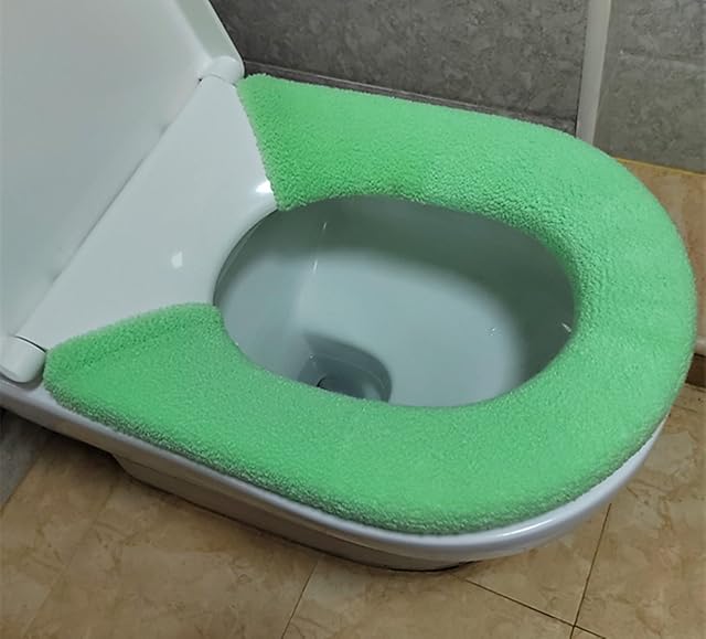 XINFAWE Toilet Seat Cover Pad, Bathroom Closestool Mat, Universal Toilet Seat Cushion Covers Soft Thicker Warmer Washable Toilet Seat Cover Pads.fruit green