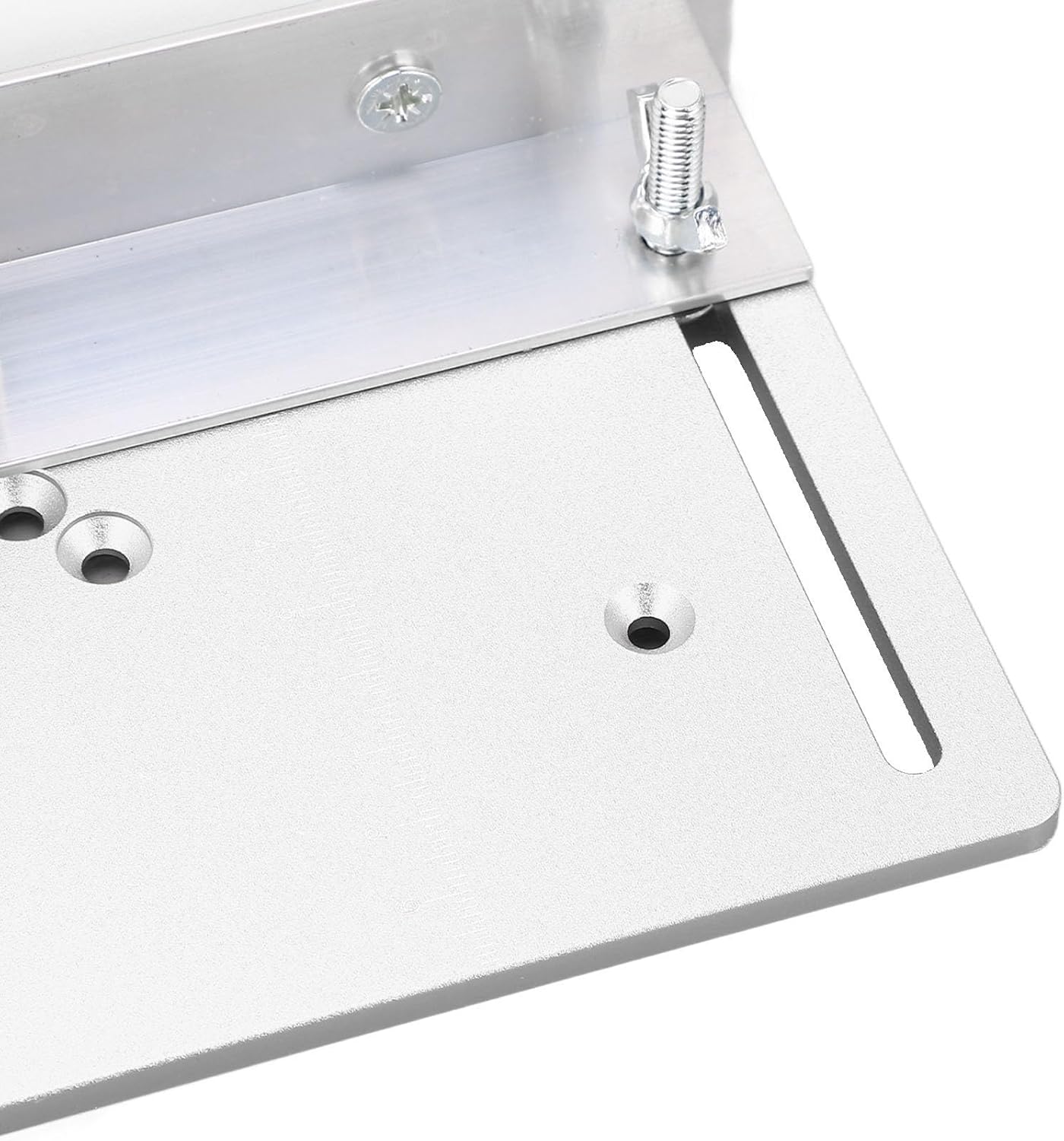 Router Table Insert Plate, Woodworking Benches Router Flip Plate, Woodworking Benches Miter Insert Base Plate, for Router Table Saw, Woodworking Benches (Silver)