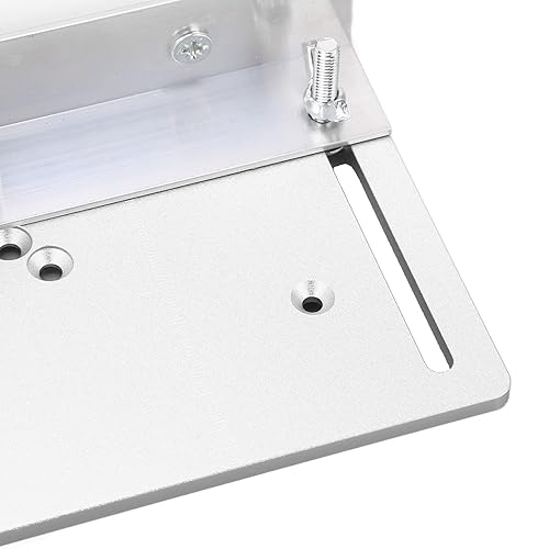 Miniatura 8 de Kit de sistema de elevación de enrutador de metal, placa base de inserción de carpintería de aluminio para hacer su propia mesa de enrutador