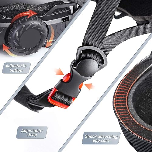 Miniatura 8 de JBM Skateboard Helmet Bike Helmet Skate Helmet Skateboarding Helmet Scooter Helmets for Roller Skate Inline Skating Longboard