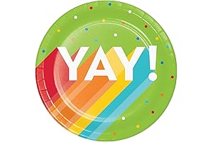 Blue Platter for Kids Happy Birthday 100th Day of School Party Supply Dessert Plates