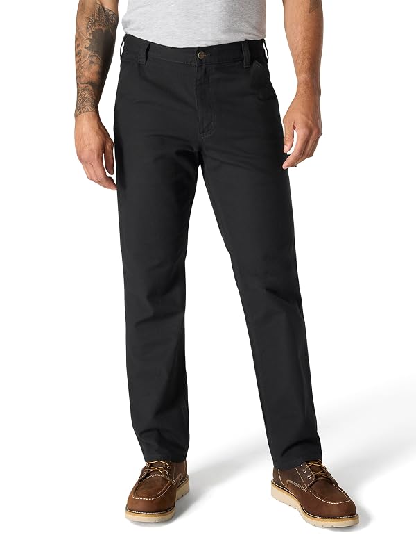 Carhartt Men's Relaxed Straight Rugged Flex Duck Dungaree, Black, W48 x L32 by Carhartt - Used condition - US$30.83