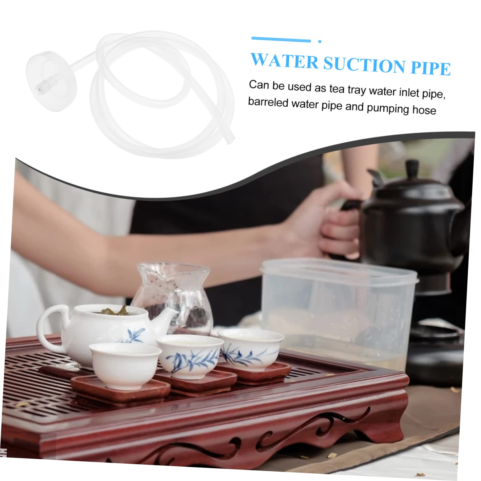 IWOWHERO Silicone Water Hose 1.4m Tea Tray Inlet Tube for Water Dispenser Parts