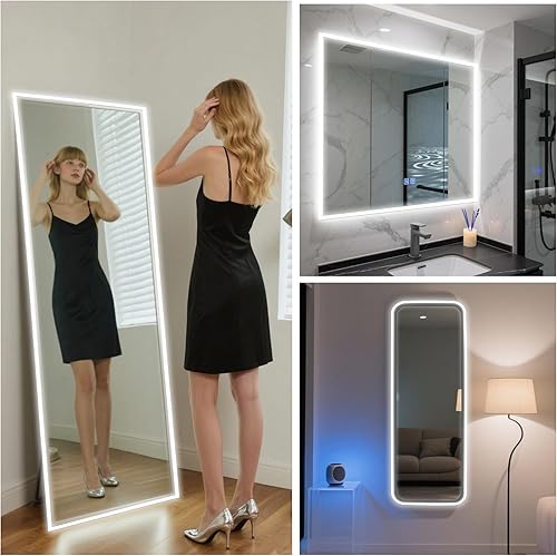 Miniatura 6 de Luces de espejo de tocador, tira de luz LED blanca de 9.8 pies con control de botón y atenuación, iluminación de maquillaje alimentada por USB para