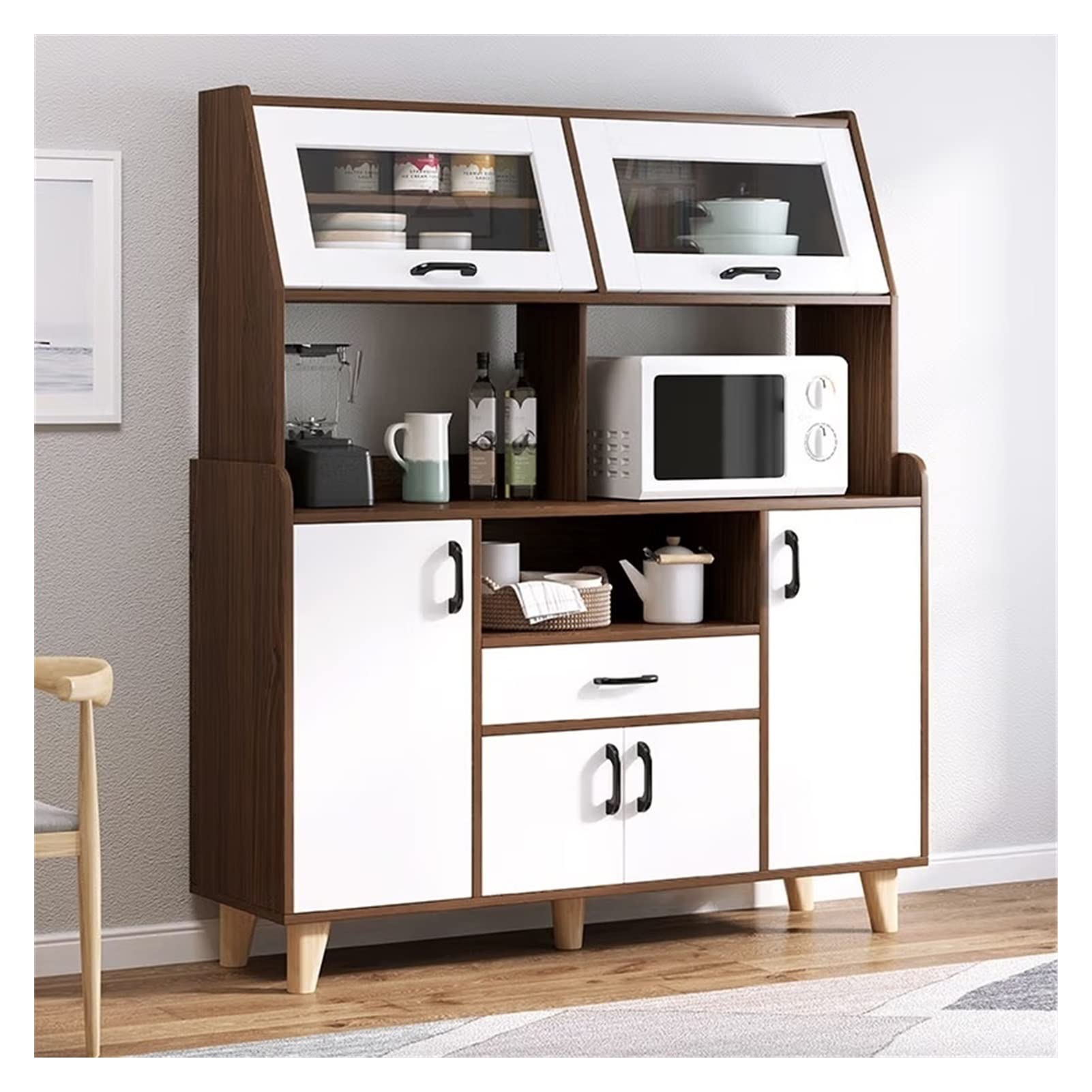 Schrank Sideboard Wohnzimmer Einfacher Teeschrank Küche Aufbewahrungschrank Haushaltsspeicher Locker Komode