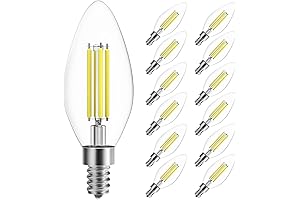 SHINESTAR Candelabra Base Daylight LED Light Bulbs (12-pack)